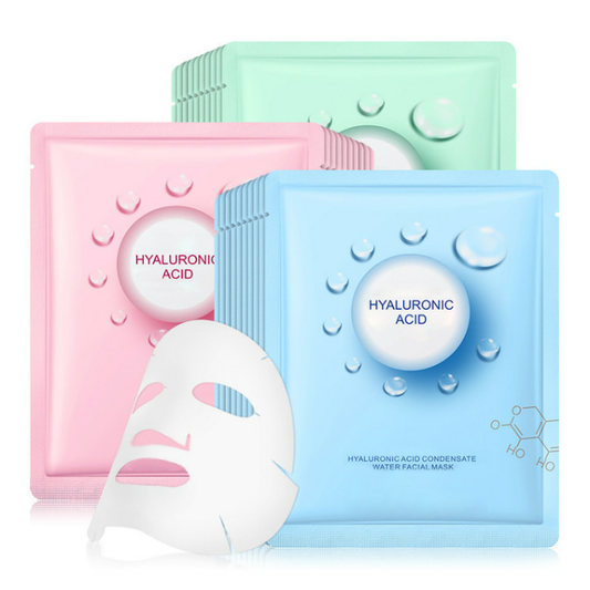 Hyaluronic Acid Face Mask Moisturizing Acne Treatment Oil Control Anti Aging Facial Mask Women Skincare Sheet Masks