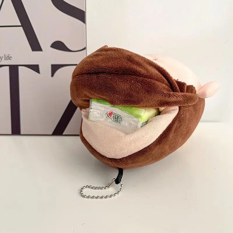 Crayon Shinchan Small Boochan Paper Box Anime Tissue Box Doll Small Pendant Tissue Box Gift Wholesale Hanging Ornaments Bag